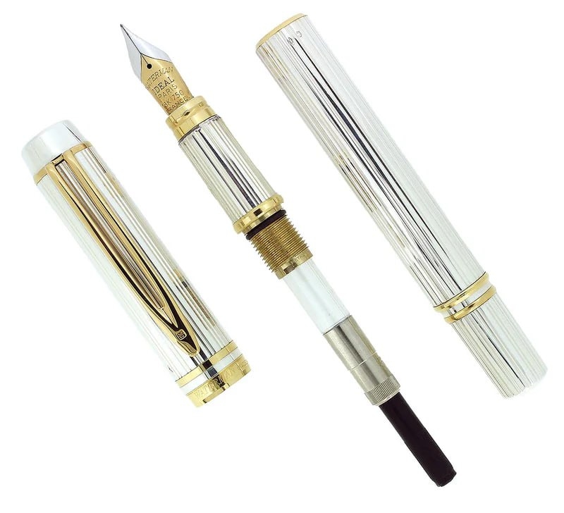 Waterman Le Man со всеми деталями из серебра. Источник изображения: antiquedigger.com