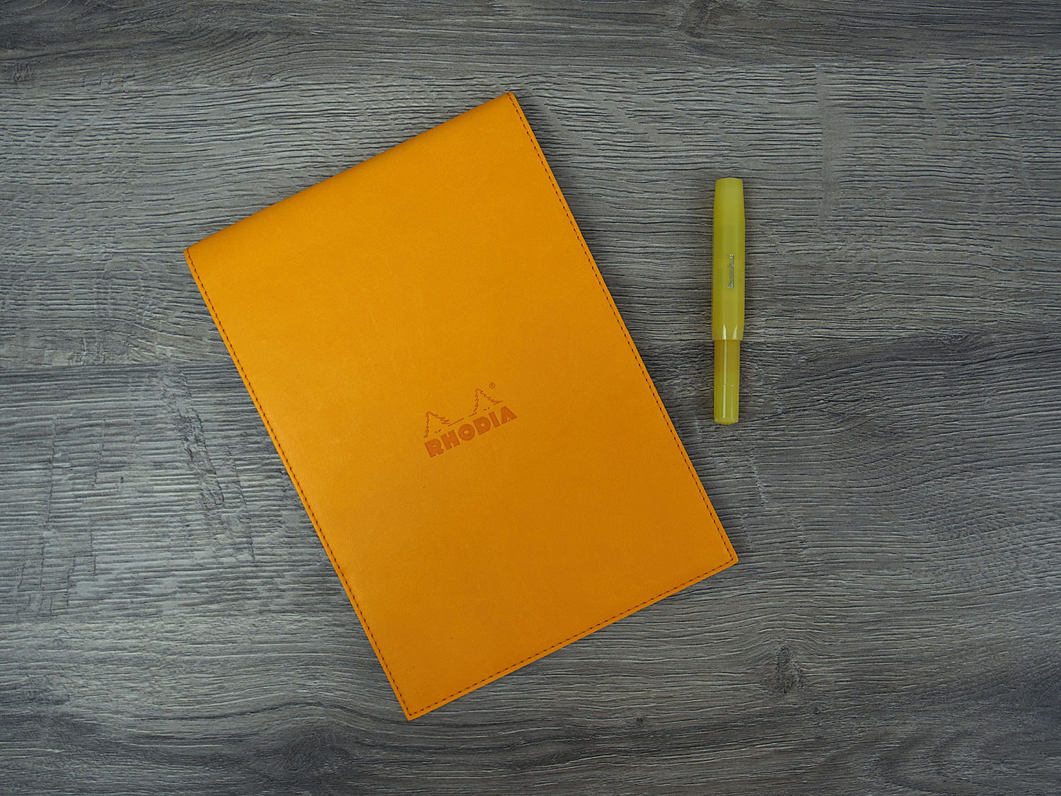 Kaweco Sport Frosted Sweet Banana + Rhodia Notebook